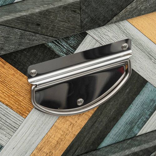 Lot De 6 Boîtes De Rangement Avec Poignées Et Coins En Métal Déco Marqueterie