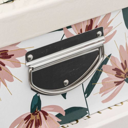 Lot De 6 Boîtes De Rangement Avec Poignées Et Coins En Métal Déco Le Collectionneur