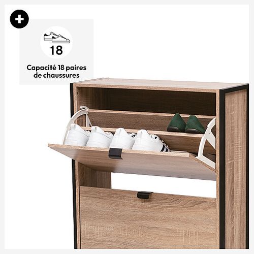 Meuble Range Chaussures 3 Abattants Aliaj 5five