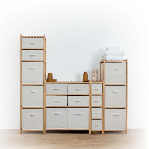 Etagère Haute 5 Tiroirs Tidy Box - Blanc