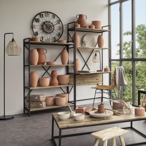 Lampadaire Arc Delia Naturel H149,5