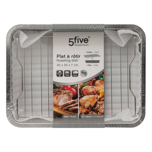 Plat à Rôtisserie 30x40cm En Inox