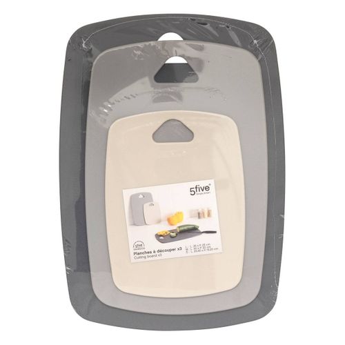 3 Planches à Découper En Plastique 35x25cm