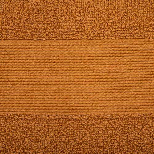 Drap De Bain En Coton Marron Cannelle Tissu Éponge 70 X 130 Cm