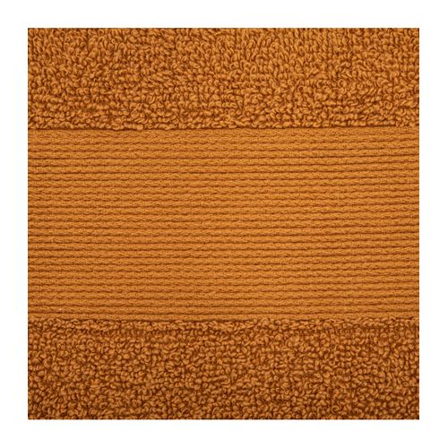 Drap De Bain En Coton Marron Cannelle Tissu Éponge 70 X 130 Cm