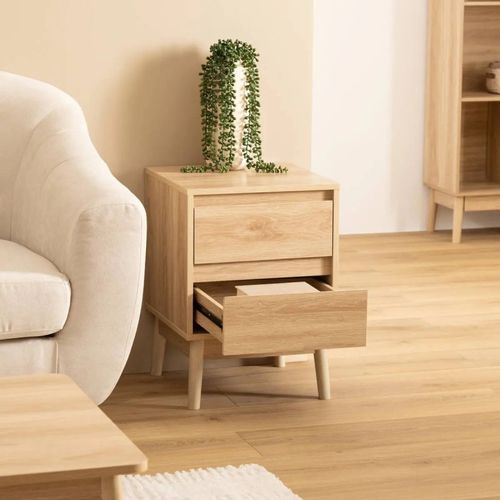 Table De Chevet 2 Tiroirs Abana 5five