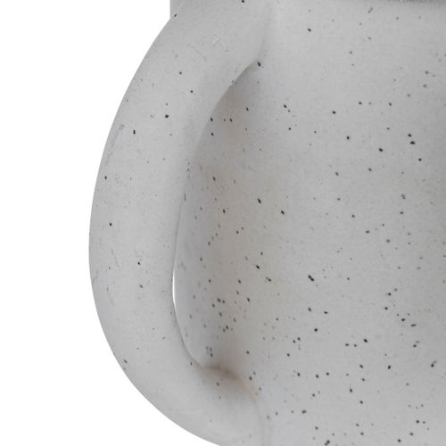 Plante Artificielle Lierre Pot En Céramique Mouchetée H 24 Cm