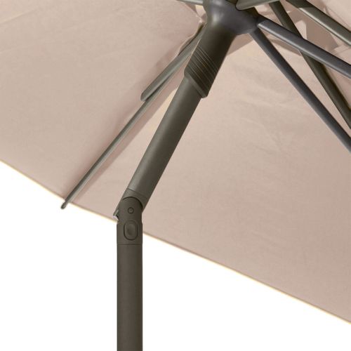 Parasol Droit Rond 2,7m Soya Blé Hespéride