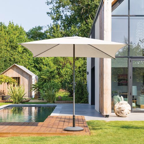 Parasol Droit Carré 2,5x2,5m Soya Blé Hespéride