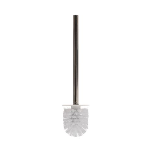 Brosse Wc Avec Support En Inox Et Résine Blanc Mat
