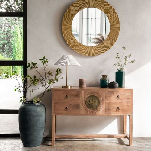 Console "jiling" En Acacia L112cm