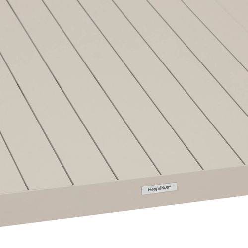 Table Basse De Jardin Carrée "évasion" Argile En Aluminium Traité En Époxy