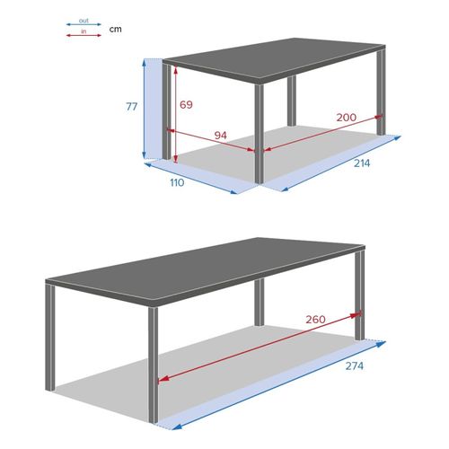 Table Extensible 10p Evasion Lin Et Argile Hespéride