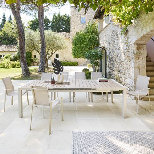 Table Extensible 10p Evasion Lin Et Argile Hespéride