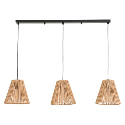 Suspension 3 lumières L. 65 cm GIADA Beige
