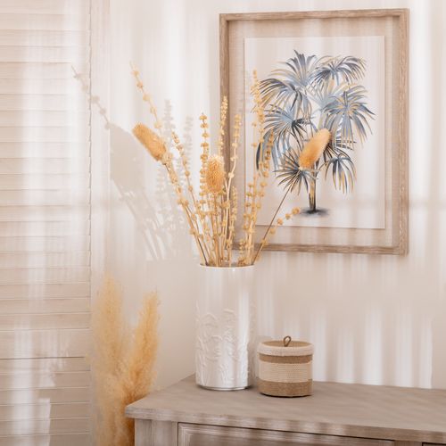 Vase forme visage H. 25 cm SOLEYA Blanc