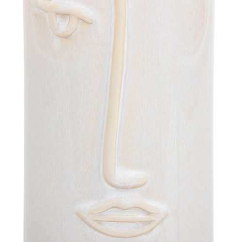 Vase forme visage H. 25 cm SOLEYA Blanc