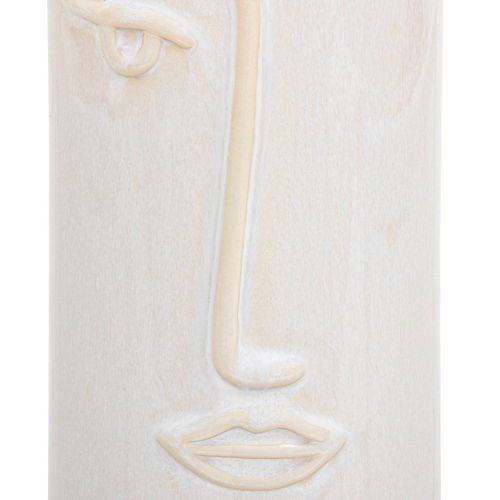 Vase forme visage H. 25 cm SOLEYA Blanc