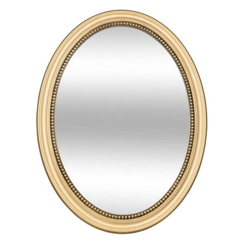 Miroir Rond Moulure "victoria" 53x40cm Doré