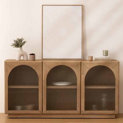 Vase céramique sablée H. 18 cm ASY Blanc