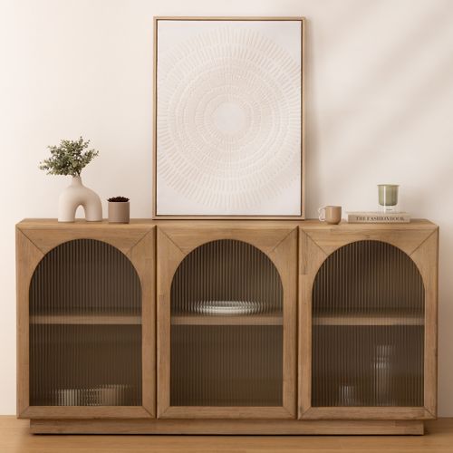 Vase céramique sablée H. 18 cm ASY Blanc