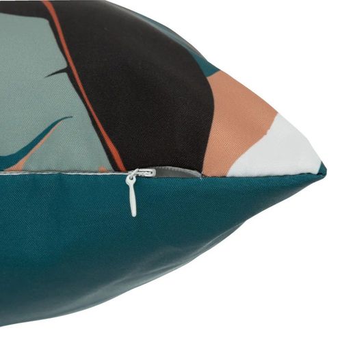 Coussin Déco "diva" 40x40cm Bleu Canard