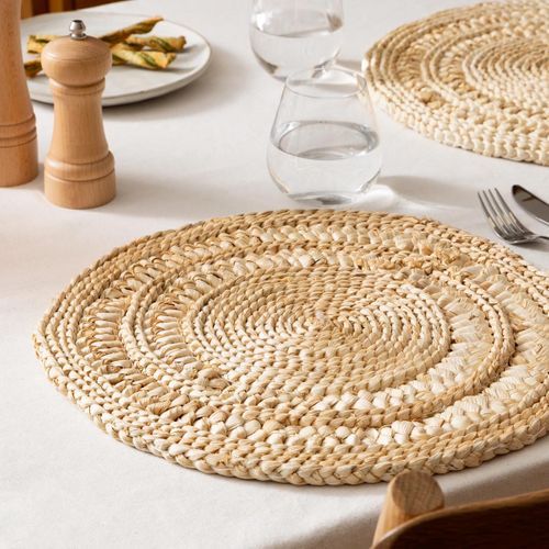 Set De Table Tressé - 38x38 Cm - Naturel