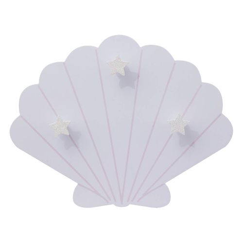 Patère Enfant "sirène" 3 Crochets Violet