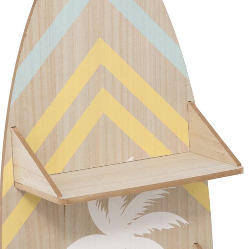 Étagère Murale Planche Surf "australie" 112x37cm Beige