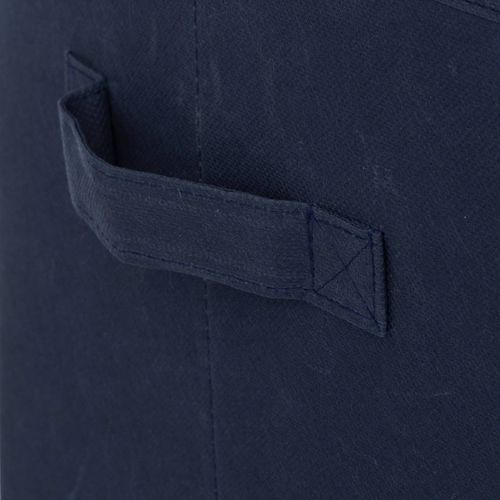 2 Bacs Rangements Enfant "espace" 29x29cm Bleu