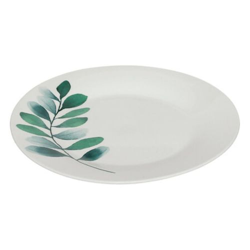 Service De Table 18 Pièces "végétal" 26cm Blanc