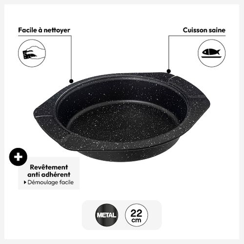 Moule à Manquer 26cm Acier "caractère"