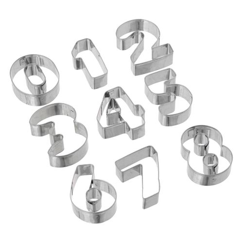 Lot De 30 Emporte-pièces Chiffres/lettres