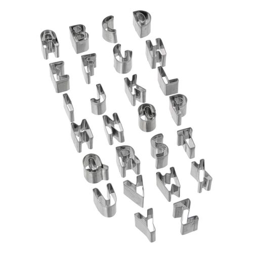 Lot De 30 Emporte-pièces Chiffres/lettres