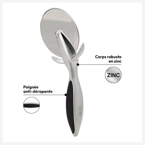 Roulette à Pizza Zinc "silver Pro"