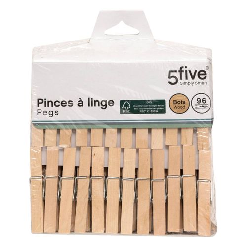 Lot De 96 Pinces à Linge En Bois