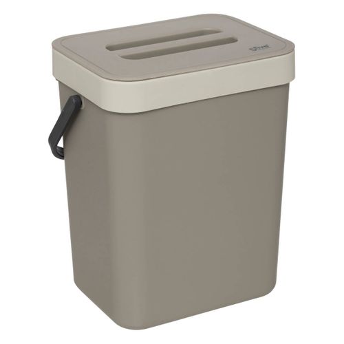 Poubelle De Compost 5l En Plastique Taupe