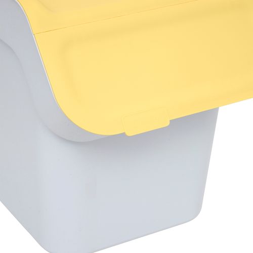 Poubelle de tri 20L - Gris / Jaune / Vert / Beige