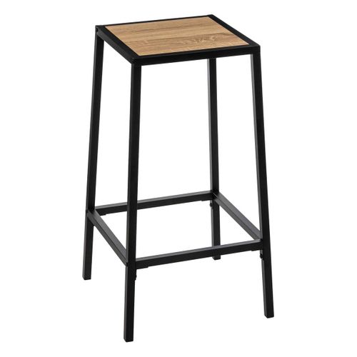 Lot De 2 Tabourets De Bar Métal Aliaj - Noir