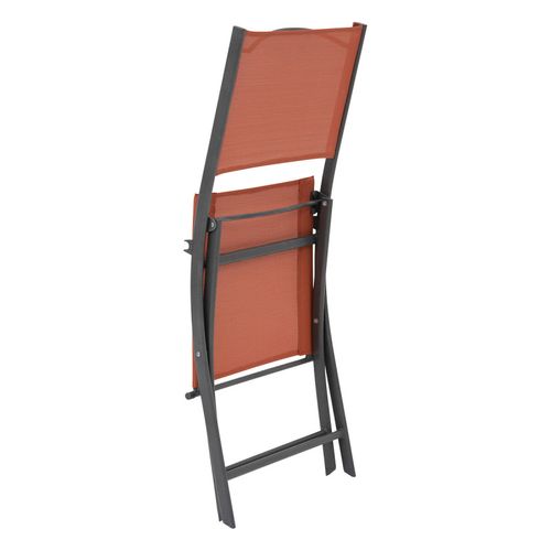 Chaise Pliante Modula Ambre/graphite Hespéride