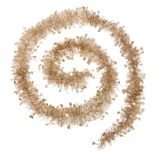 Guirlande De Noël Large 10 Cm Beige Nude Avec Pastilles Longueur 2 Mètres