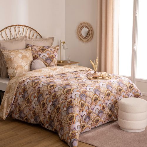 Parure De Lit 2 Personnes 240 X 220 Cm Housse De Couette Avec 2 Taies En Coton Imprimé Boudoir