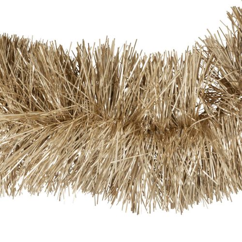 Guirlande De Noël Boa Large 15 Cm Beige Nude Longueur 2 Mètres