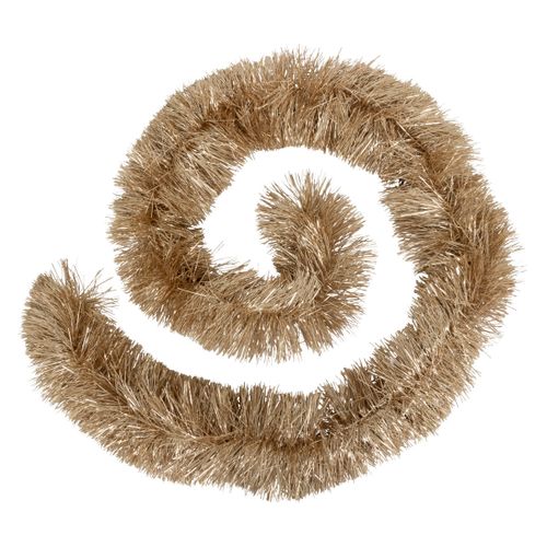 Guirlande De Noël Boa Large 15 Cm Beige Nude Longueur 2 Mètres