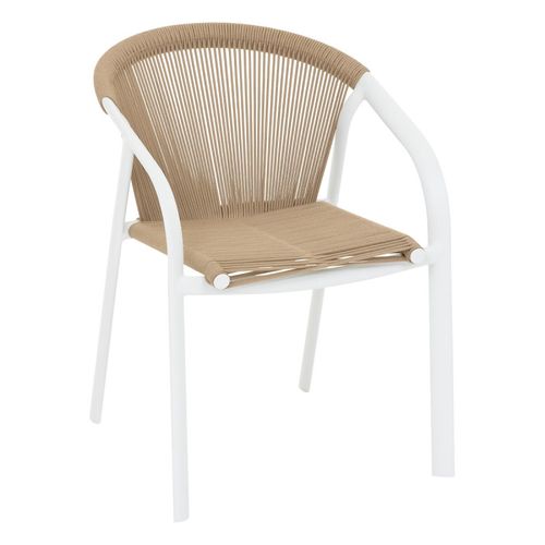 Fauteuil Empilable Riu Miel / Blanc Hespéride