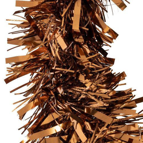 Guirlande De Noël Boa Large 15 Cm Bronze 2 Tons Longueur 2 Mètres