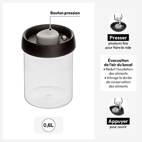Bocal Hermétique En Verre 06l "hermet"