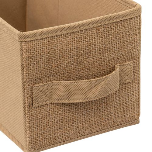 Boîte De Rangement Toile De Jute 15 X 31 X 15 Cm