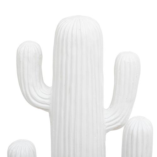 Objet Déco Cactus Blanc En Magnésie H 57 Cm