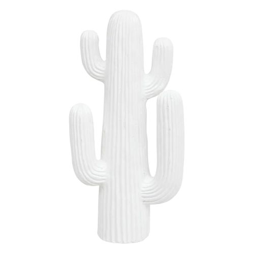 Cactus outdoor H. 38 cm RODRIGO Blanc